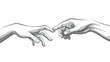 © MDSHAHIN - Handshake between two people signifying business agreement and teamwork or friendship greeting