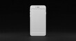 © Linda - A white smartphone stands upright centered against a dark background