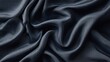 © Biancaart - Deep Navy Blue Silk Fabric with Elegant Draping and Subtle Texture