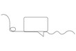 © MstAsia - Speech bubble continuous one line drawing minimalist outline chat icon vector illustration