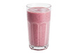 © Sofix - Refreshing pink smoothie in a glass isolated PNG, healthy fruit drink with berries and yogurt on transparent background