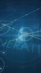 Wall Mural - Animation of network of connections over 5g 5th generation text on black background