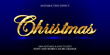 © Muh - Christmas text effect with editable gold 3d calligraphy font style