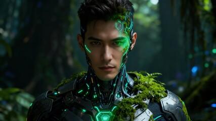 Tech - Inspired Character Background