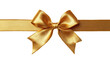 © Ifan - Gold satin ribbon bow on black background