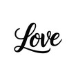 © Md - Elegant calligraphy word love in black on white background