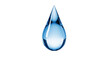 © Lena - Isolated Clear Water Drop with Reflections, Purity and Cleanliness, Refreshing Nature