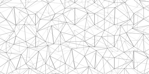 Abstract of simple gray line triangle pattern geometric background. Seamless geometric polygonal repeatable pattern swatch background, Trendy design vector background for web backdrop orpaper print.