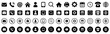 © GraphicSpark - Contact vector icon set on white background. Contact us icon set for web and business card. Business card contact details icon collection. Flat contact icons for online support and info. vector, icons