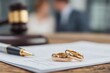 © Oleksandr - Family Law Firm. Marriage Rings, Lawyers, Legal Document Signing Business Contract