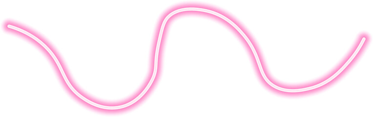 Wall Mural - Abstract neon curve with a modern flowing design, emitting a bright glow and forming a dynamic fluid motion.