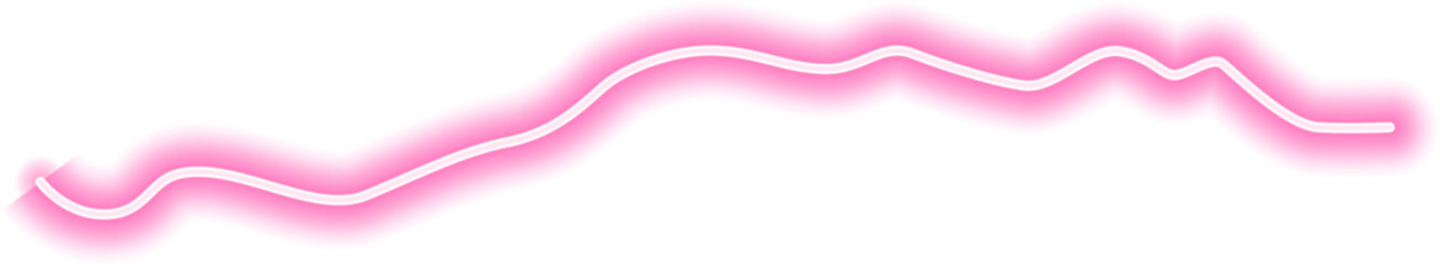 Wall Mural - Dynamic neon line with a modern, free-flowing design, glowing with electric brightness and forming an abstract path.
