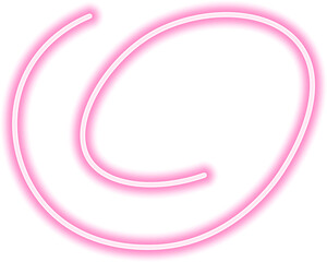 Wall Mural - Neon wave stroke with a smooth organic motion, creating a continuous and bright glowing effect.