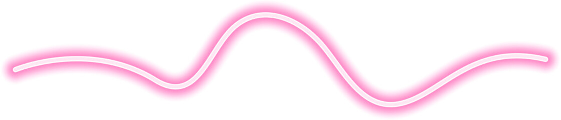 Wall Mural - Neon stroke with a free-flowing organic motion and seamless glowing effect creating a natural curve.