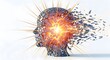© Md. Nurul Islam - Fragmented human head with a bright exploding energy core within it