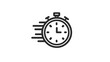 © rini - Speedy stopwatch icon, depicting quick time, urgent deadlines, rapid delivery, and efficient business management