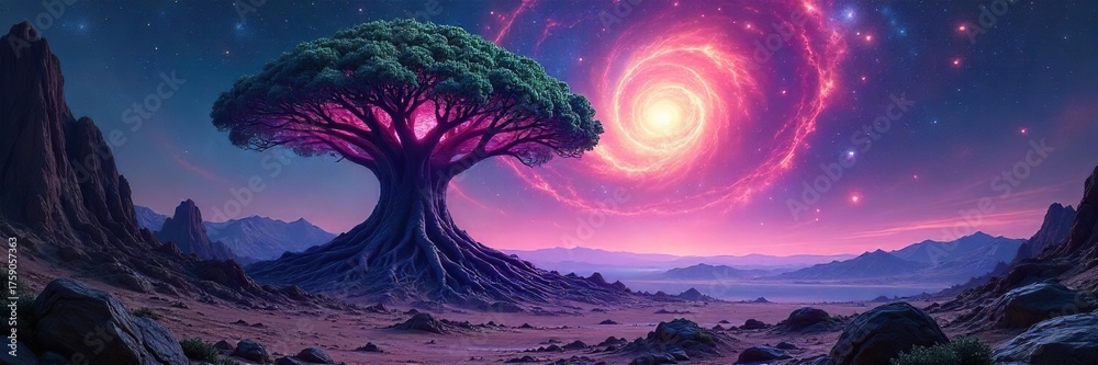 Bioluminescent Alien Plant Cosmic Energy Absorption in a Desolate ...