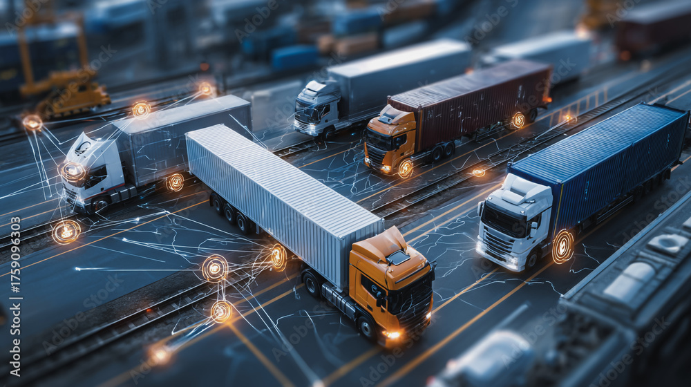 Top eyes view Smart Innovation connection cyber security Container ...
