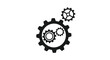 © Sazid - Interlocking gears symbolizing collaboration innovation and mechanical engineering systems vector