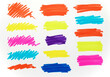© MuhammadHassan - Vibrant marker strokes in bright, energetic colors creating dynamic abstract shapes for modern design projects and creative backgrounds