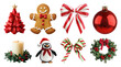 © Rawpixel.com - PNG Festive Christmas decorations collection, element set on transparent background