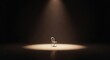 © Mehedi - An empty, ornate chair sits alone in the center of a dark room, illuminated by a single spotlight, creating a dramatic and mysterious atmosphere, suggesting absence or anticipation