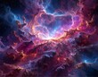 © Risa - A vibrant, colorful cosmic nebula filled with swirling clouds and starlight