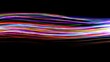 © Asad - A mesmerizing display of light trails against a dark background, showcasing a vibrant array of colors blending seamlessly to create a dynamic and abstract visual effect, perfect for modern art