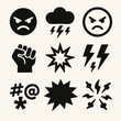© Jeremy_Show - Angry icon. Bad words icon