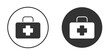 © basit - Doctor bag icon. filled flat sign for mobile concept. Vector graphics