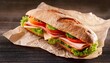© AustinSANC - Sandwich On Wrapping Paper