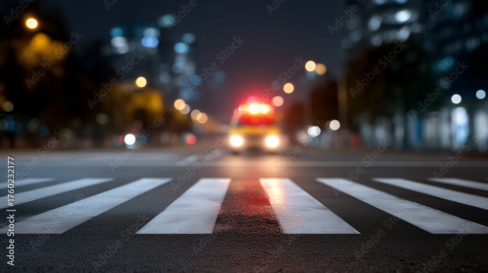 emergency-response-vehicle-with-flashing-lights-approaching-a