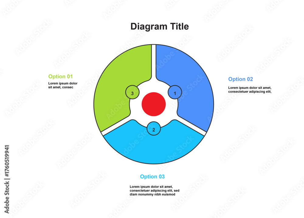 vector infographic chart : vector diagram chart template ; circular ...