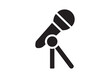 © Bismillah - Mic stand icon, Mic stand solid vector