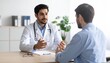 © Anas - Professional doctor explaining diagnosis to patient in natural light — caring healthcare concept for medical branding and marketing