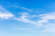 © Анна Демидова - A bright blue sky with cirrus clouds on a clear sunny day. Space for text.
