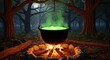 © Seak - cauldron on fire in the forest