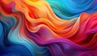 © Miguel - abstract color gradient with flowing fabric textures and vibrant hues