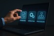 © MD - Business person interacting with a digital interface for standard operating procedures