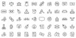 © Mijan - A collection of various business and finance icons in a clear line-art style.
