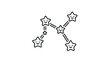 © Lidot - Cute Smiling Stars Constellation Icon with Happy Faces.