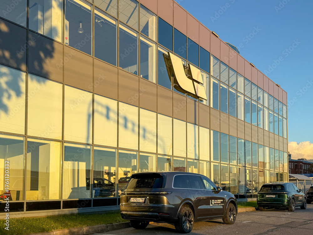Li Auto Merch Facade of Li Auto EV car store. Li Auto is a Chinese EV car company ...