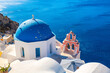 © Nikolay N. Antonov - The charming Greek-Catholic church Three Bells of Fira on the Santorini Island, Aegean Sea, Greece