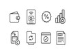 © Hubba Bubba - Finance and business line icon set. Financial, management symbols outline collection