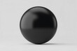 © zhor - A sleek, dark sphere sits against a neutral background, conveying simplicity and smooth form.