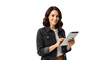 © MopoWe - Smiling Businesswoman Using Tablet Device For Marketing Digital Solutions Strategy Now