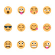 © Mila - Emoji or emoticon icons with a variety of facial expressions. Perfect for communication illustrations and social media designs.