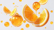 © Екатерина Клищевник - drops gel serum Vitamin C skin care concept
