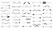 © The - Collection of decorative arrows and ornamental dividers and flourish elements for graphic design.