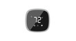 © Rizal - Modern Smart Thermostat Displaying 72 Degrees Digital Home Climate Control Device.